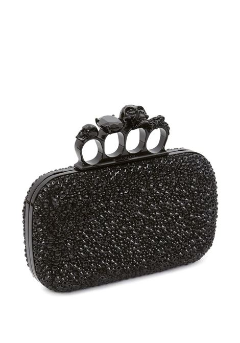 Clutch Knuckle Con Catena  in Nero ALEXANDER MCQUEEN | 676256-1BLDA1000
